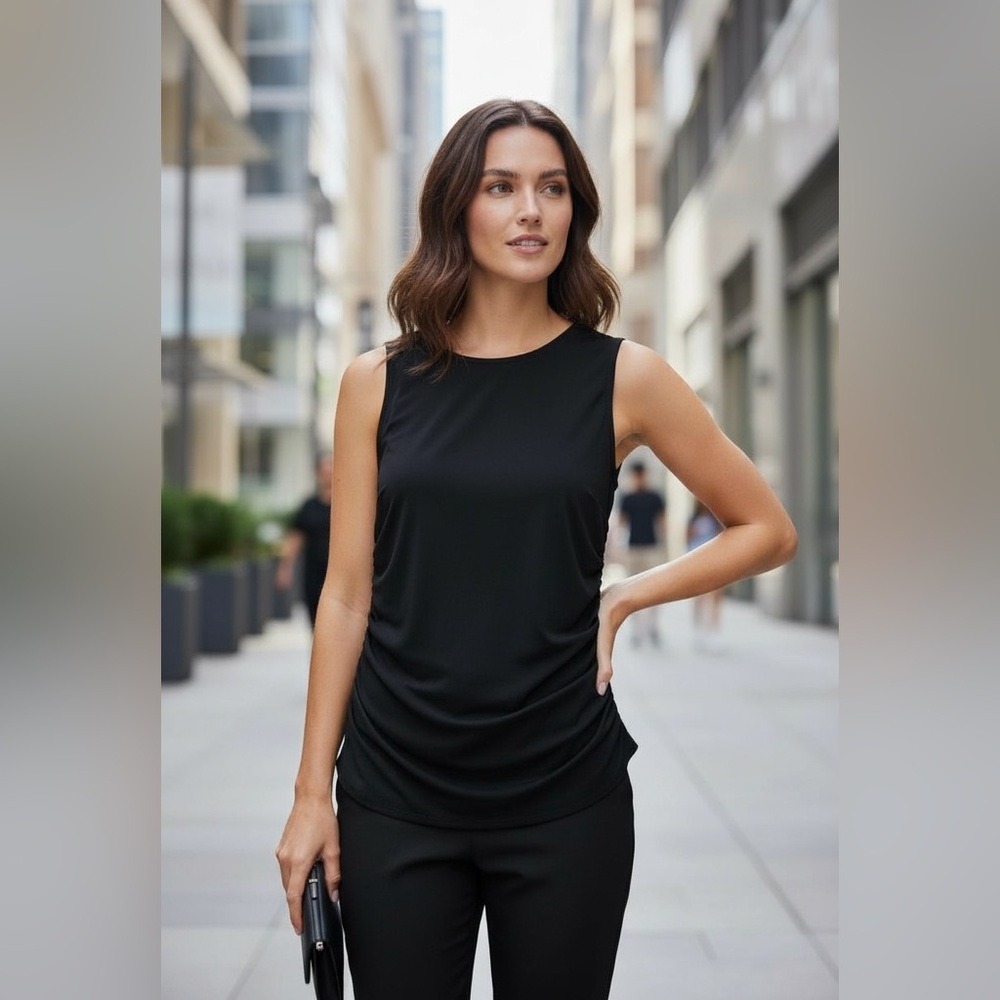 Elegant Black Sleeveless Top